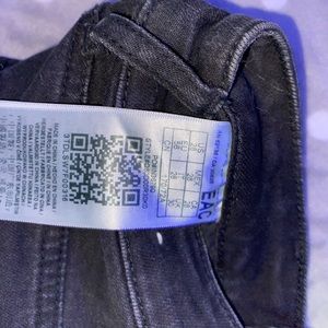 Black Guess shorts, worn once now are too small.